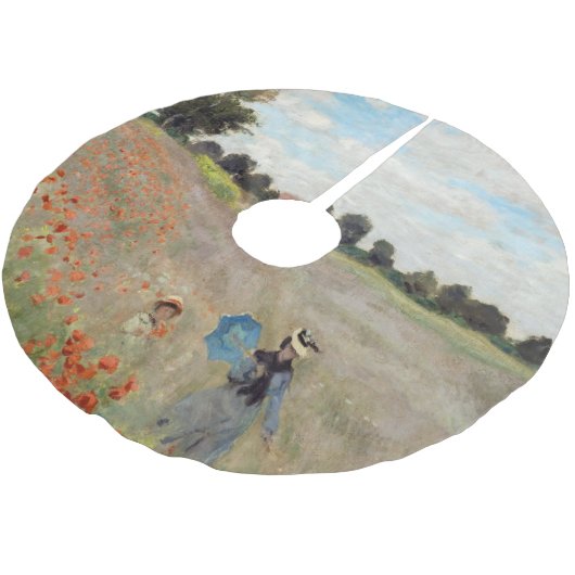 Jupon De Sapin En Polyester Brossé Claude Monet - Champ de pavot (Angle)