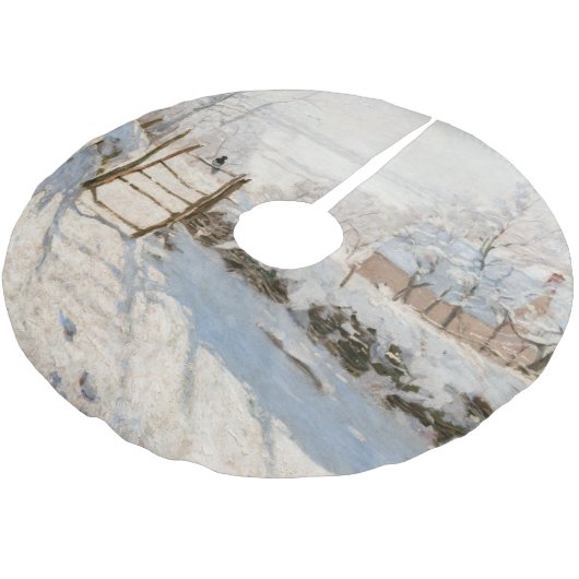 Jupon De Sapin En Polyester Brossé Claude Monet - Le Magpie (Angle)