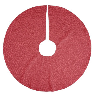 Jupon De Sapin En Polyester Brossé Closeup en cuir artificiel rouge foncé.
