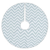 Jupon De Sapin En Polyester Brossé Cloud Blue Chevron Stripes (Devant)