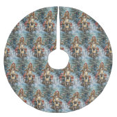 Jupon De Sapin En Polyester Brossé Cocker Spaniel Chien équitation Moto Noël (Devant)