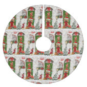 Jupon De Sapin En Polyester Brossé Cocker Spaniel Chien Noël (Devant)