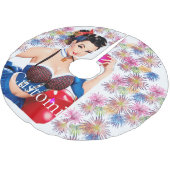 Jupon De Sapin En Polyester Brossé Cocktail Party Girl Thunder_Cove (Angle)