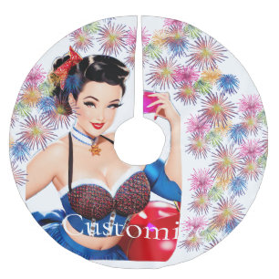 Jupon De Sapin En Polyester Brossé Cocktail Party Girl Thunder_Cove
