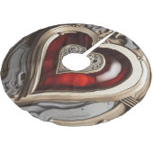 Jupon De Sapin En Polyester Brossé Cœur Steampunk Intemporel de l'Amour (Angle)