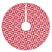Jupon De Sapin En Polyester Brossé Coeurs colorés (Devant)
