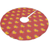 Jupon De Sapin En Polyester Brossé Coeurs d'or Thunder_Cove (Angle)