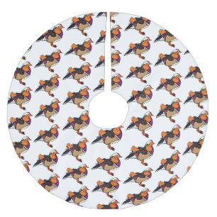 Jupon De Sapin En Polyester Brossé Colorful mandarin duck