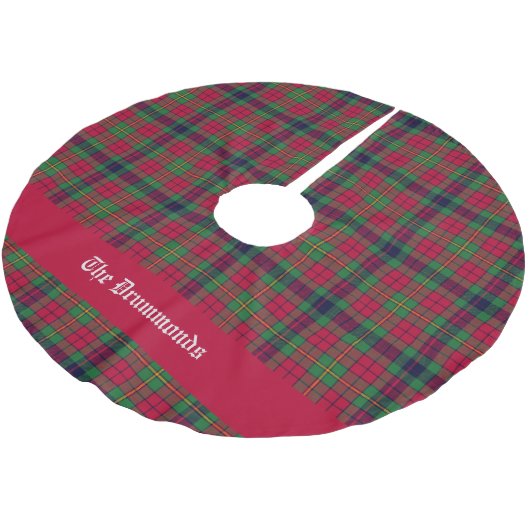 Jupon De Sapin En Polyester Brossé Comté Clare Tartan personnalisable (Angle)