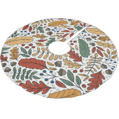 Jupon De Sapin En Polyester Brossé Conception de Carré feuille couleur automne (Angle)