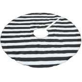Jupon De Sapin En Polyester Brossé Conception de rayures monochromes (Angle)