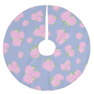 Jupon De Sapin En Polyester Brossé Conception de rose antique romantique