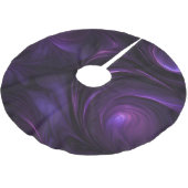 Jupon De Sapin En Polyester Brossé Conception de torsion violette foncée (Angle)