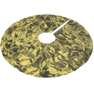 Jupon De Sapin En Polyester Brossé Conception d'huile d'aluminium en Jaune doré