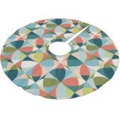 Jupon De Sapin En Polyester Brossé Conception géométrique du milieu du siècle, Abstra (Angle)