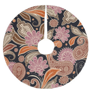 Jupon De Sapin En Polyester Brossé Conception traditionnelle Motif sans couture