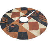 Jupon De Sapin En Polyester Brossé Conception verticale avec des éléments africains (Angle)