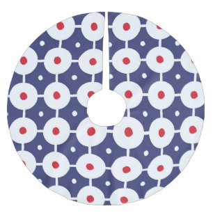 Jupon De Sapin En Polyester Brossé Conception Vintage rétro Funky