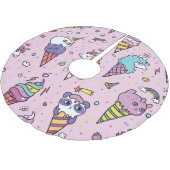 Jupon De Sapin En Polyester Brossé Cônes de crème glacée mignonne (Angle)