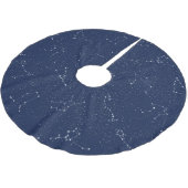 Jupon De Sapin En Polyester Brossé Constellations Zodiac avec ciel étoilé bleu foncé (Angle)