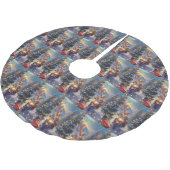 Jupon De Sapin En Polyester Brossé Corgi Chien équitation Moto Noël (Angle)