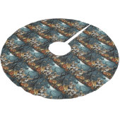 Jupon De Sapin En Polyester Brossé Corgi Halloween Éffrayant (Angle)