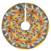 Jupon De Sapin En Polyester Brossé Cornucopia de Thanksgiving (Devant)