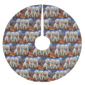 Jupon De Sapin En Polyester Brossé Coton De Tulear Halloween Éffrayant (Devant)