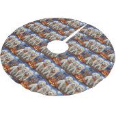 Jupon De Sapin En Polyester Brossé Coton De Tulear Halloween Épouvantable (Angle)