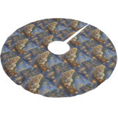 Jupon De Sapin En Polyester Brossé Coton De Tulear Noël Festive Voyage (Angle)