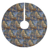 Jupon De Sapin En Polyester Brossé Coton De Tulear Noël Festive Voyage (Devant)