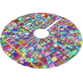 Jupon De Sapin En Polyester Brossé Couleurs décoratives (Angle)