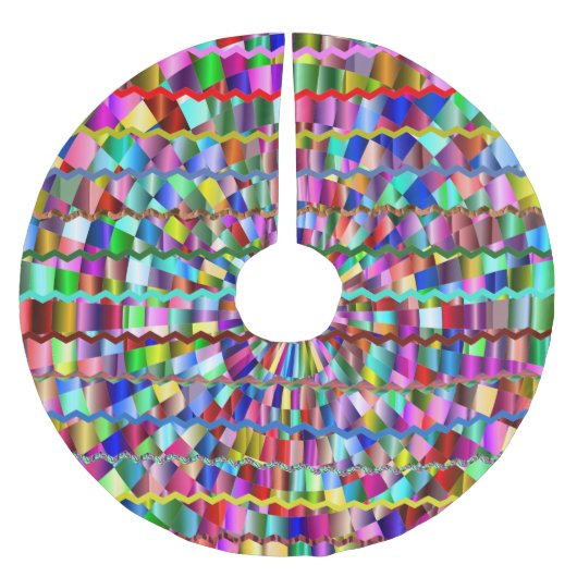 Jupon De Sapin En Polyester Brossé Couleurs décoratives (Devant)