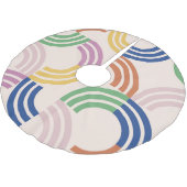 Jupon De Sapin En Polyester Brossé Courbes triées rétro Arrière - plan géométrique (Angle)