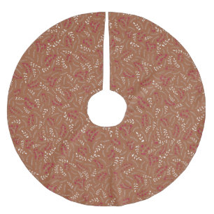Jupon De Sapin En Polyester Brossé Couronne de feuilles rustique en terre cuite de st