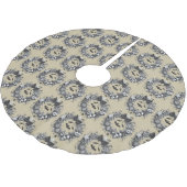 Jupon De Sapin En Polyester Brossé Couronne Macabre (Angle)