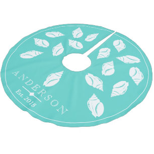 Jupon De Sapin En Polyester Brossé Coutume en verre en spirale côtière du vert   de