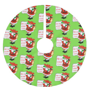 Jupon De Sapin En Polyester Brossé Cowboy Père Noël Makin'A List