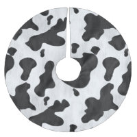 Cowhide Western Leather Cow Spots de vache Noir et