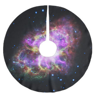 Jupon De Sapin En Polyester Brossé Crabe Nebula Supernova Remnant Hubble Composite
