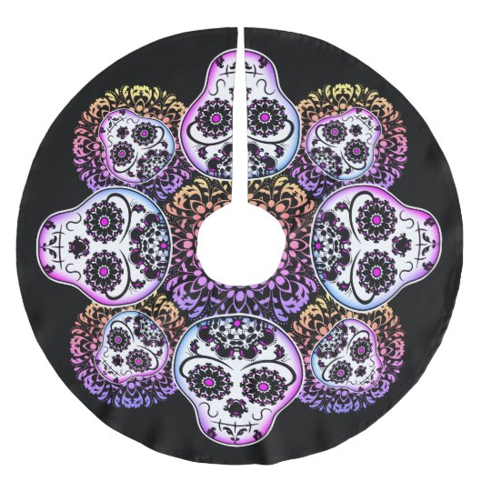 Jupon De Sapin En Polyester Brossé Crâne à sucre chic (Devant)