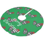 Jupon De Sapin En Polyester Brossé Crânes noirs Duo Thunder_Cove (Angle)