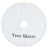 Jupon De Sapin En Polyester Brossé Créez Votre Propre Simple Coutume 44"de diamètre (Devant)