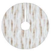 Jupon De Sapin En Polyester Brossé Crème Chic Grandes Brown Blanches (Devant)