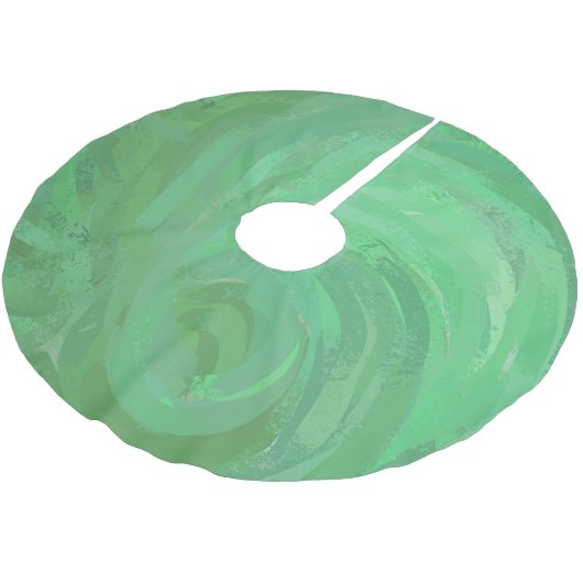 Jupon De Sapin En Polyester Brossé Crème d'émeraude (Angle)