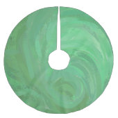 Jupon De Sapin En Polyester Brossé Crème d'émeraude (Devant)