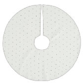 Jupon De Sapin En Polyester Brossé Crème noire mignonne tout petit pois motif Noël (Devant)