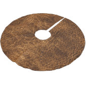 Jupon De Sapin En Polyester Brossé Cuir Brown foncé riche (Angle)