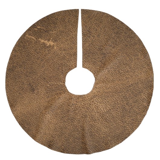 Jupon De Sapin En Polyester Brossé Cuir Brown vieilli : Texture classique (Devant)