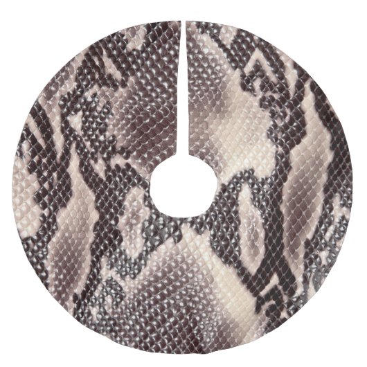 Jupon De Sapin En Polyester Brossé Cuir serpent : texture brune transparente (Devant)
